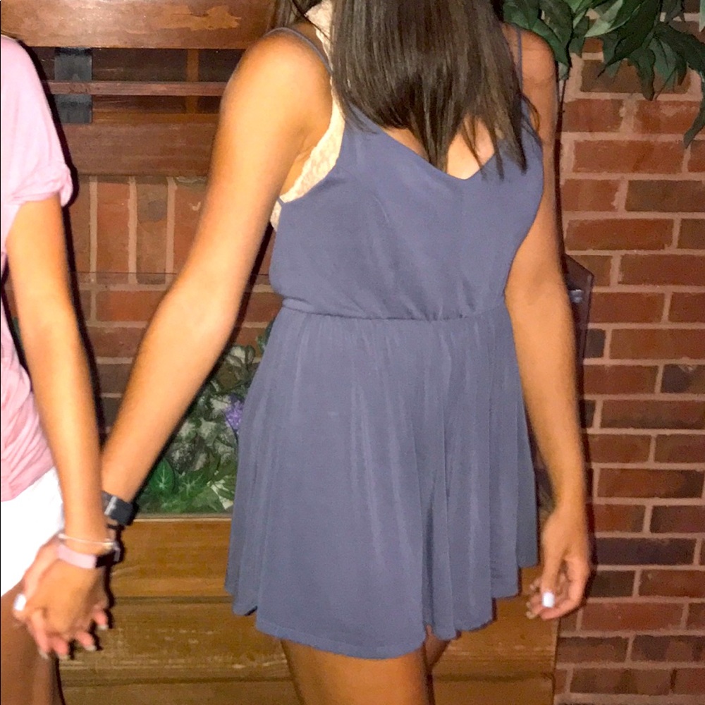 charcoal gray romper